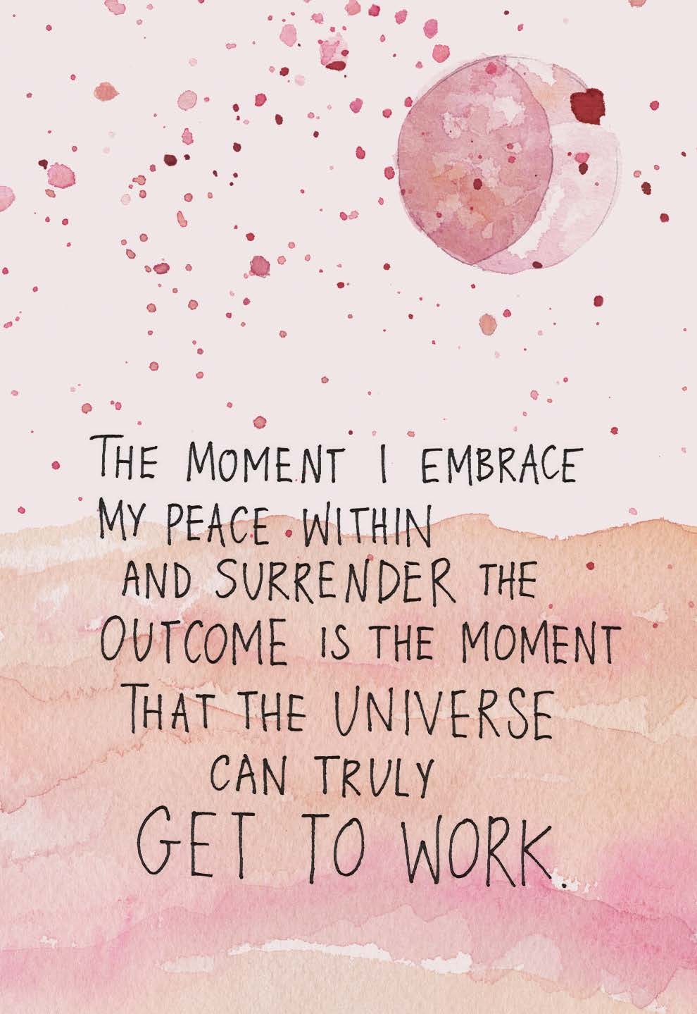 Law of attraction - surrender the universe has your back