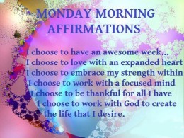 Affirmation of the week 1