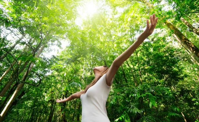 Walking in nature