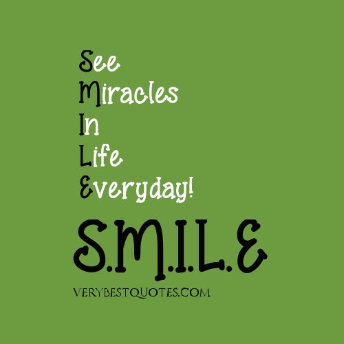 morning quote smile