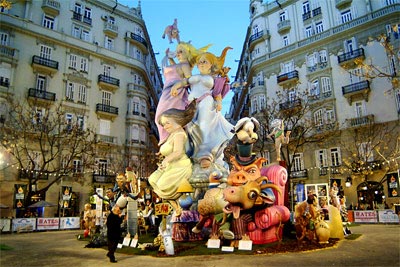 valencia fallas de noche 6